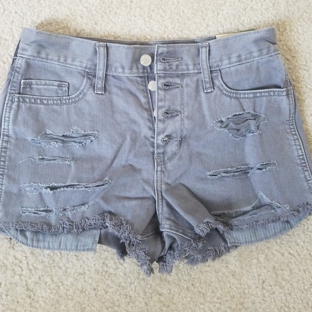 Hollister high-rise jean shorts (size 5)